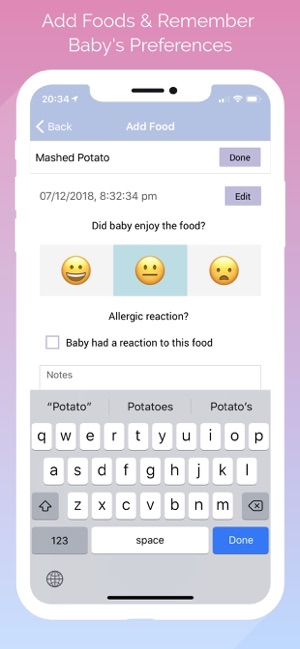 Baby Food & Allergy Tracker(圖2)-速報App