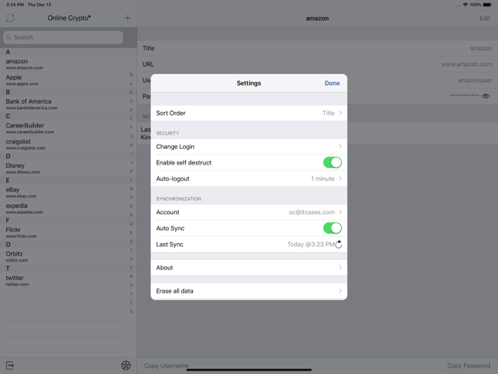 Online Crypto iPad screenshot 5 - Productivity app