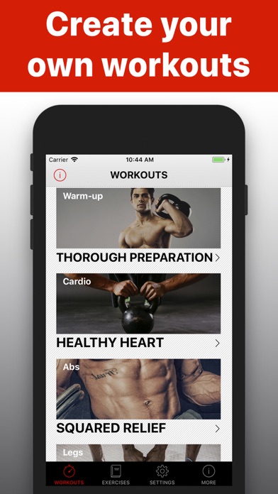 Kettlebell workout hiit wod Screenshot