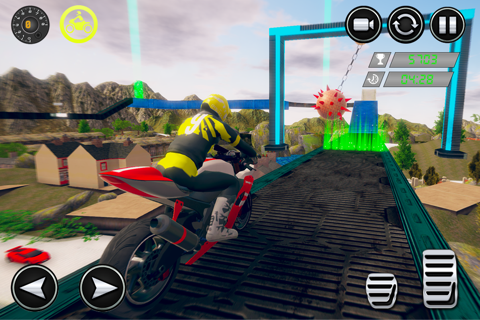 Dirt Bike Stunt Race-r Game 3D screenshot 2