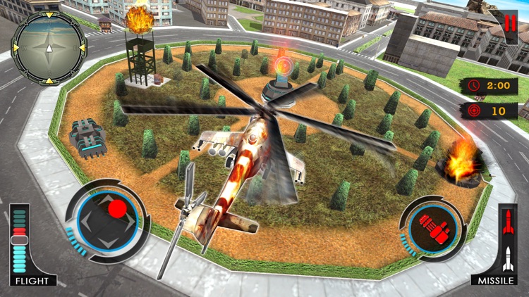 Gunship Robot Helicopter Fight