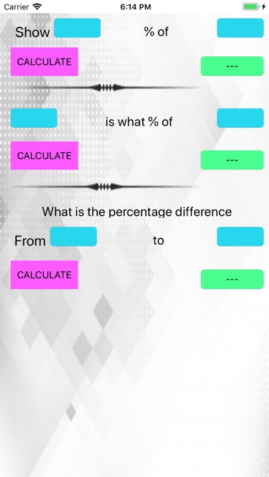 Screenshot #1 pour My Percentage Calculator