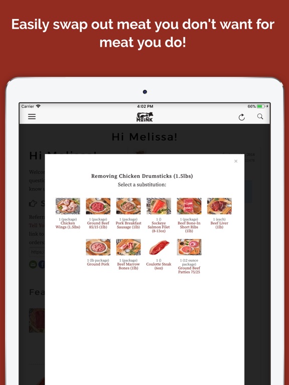 Moink Box iPad screenshot 3 - Food & Drink app