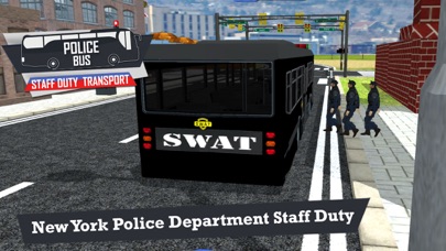 Police Bus Staff Duty Transport 3D screenshot 4