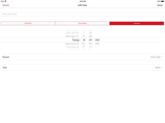 Look Reminder 2 iPad screenshot 4 - Productivity app
