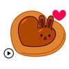 Chocolate Bunny & Love Sticker
