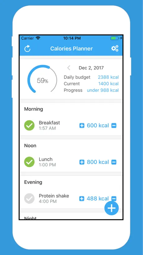 Calories Planner