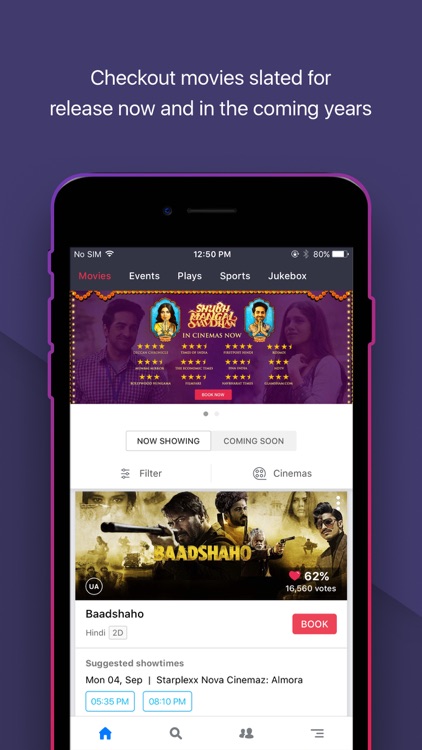 BookMyShow–Movie Tickets,Plays