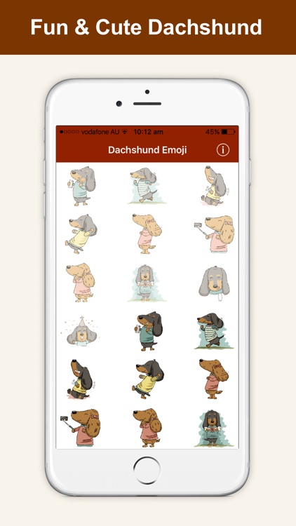 Dachshund Emoji Doxie Stickers