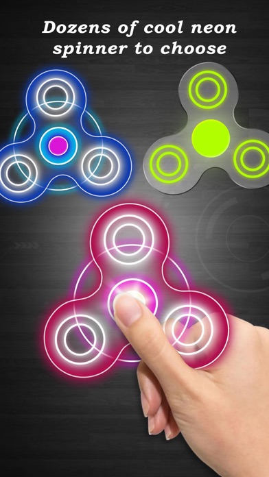 Screenshot #2 pour Neon Fidget Spinner Simulator