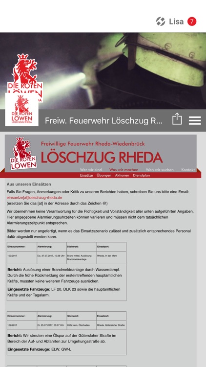 F. Feuerwehr Löschzug Rheda