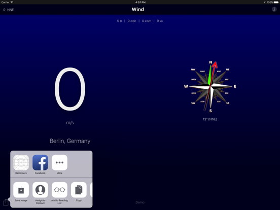Wind App iPad app afbeelding 4