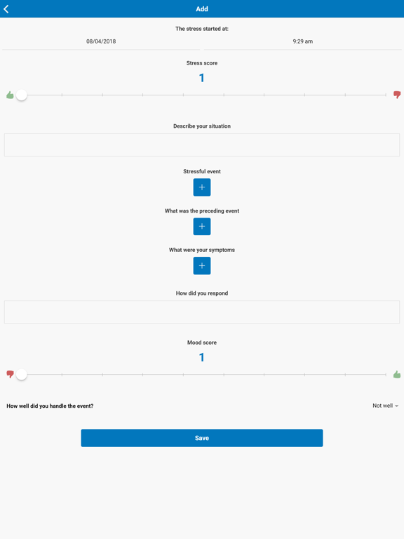 Manage Your Stress iPad screenshot