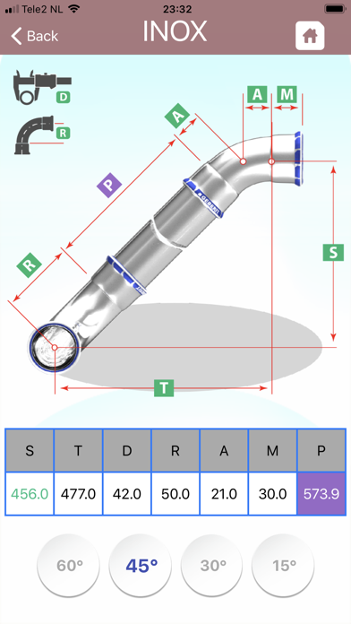 Pipefitter Mapress Calculator Screenshot