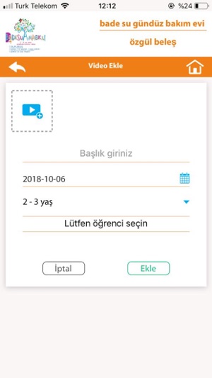 Bade Su Anaokulu