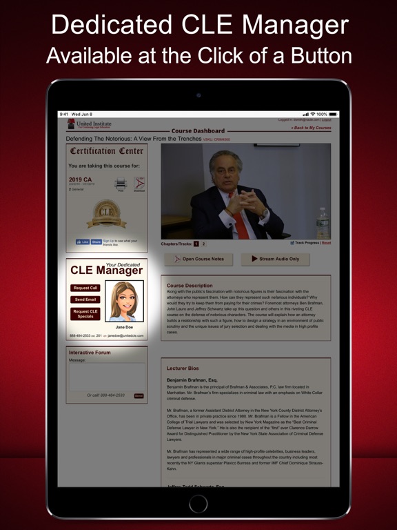 CLE On The Go - United CLE iPad screenshot 6 - Book app