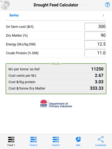 Drought Feed Calculatorのおすすめ画像1