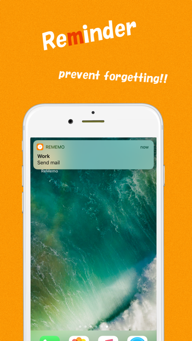 ReMemo - Memo with Reminder iPhone screenshot 3 - Productivity app