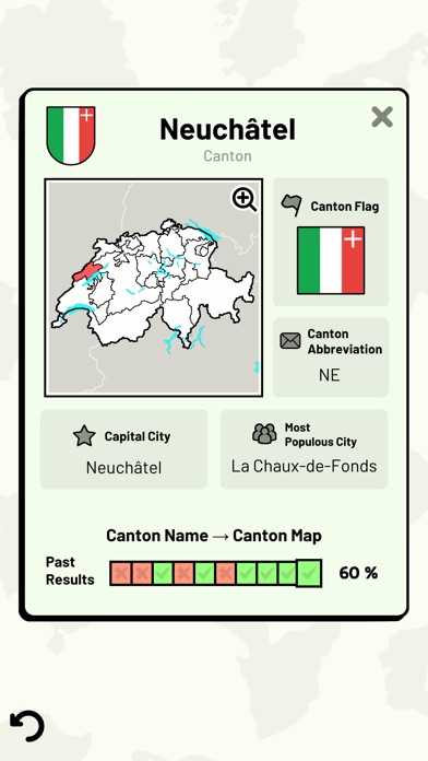Swiss Cantons Quiz screenshot 3