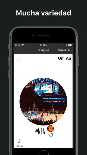 Captura de pantalla de StoryPro - Editor De Historias en iPhone 5