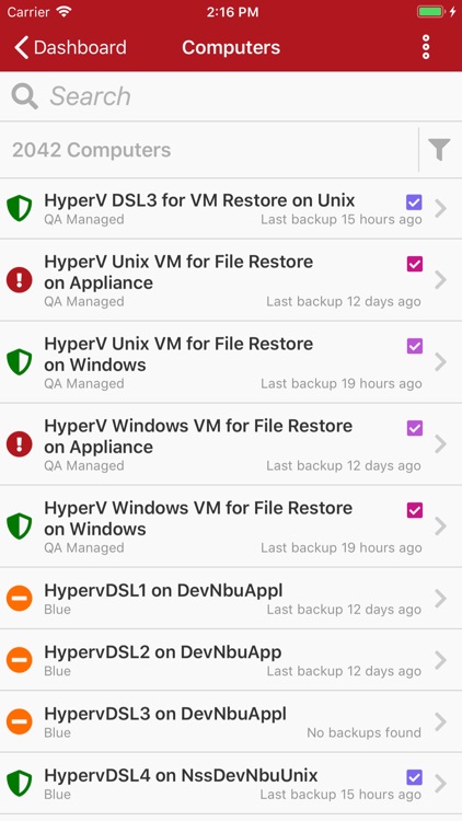 NetBackup Self Service