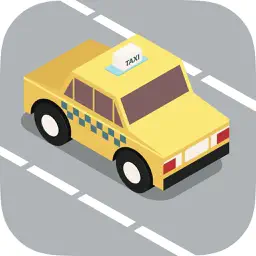 Taxi driver 3D car simulator app icon