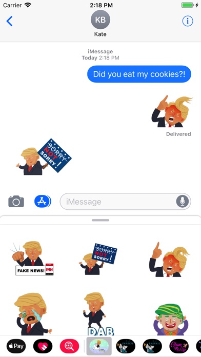 Silly President Stickers screenshot 2