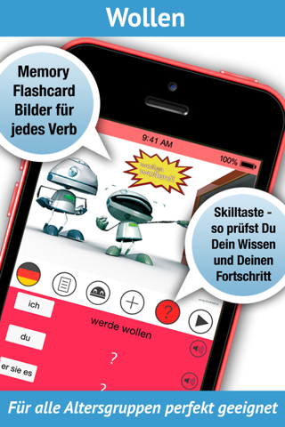 Learn German Verbs - LearnBots screenshot 3