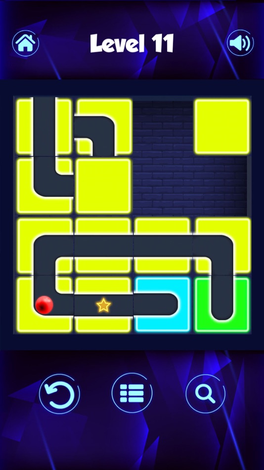 #4. Classic Neon Slide Puzzle Game (iOS) Podle: Maria Amparo Ricos