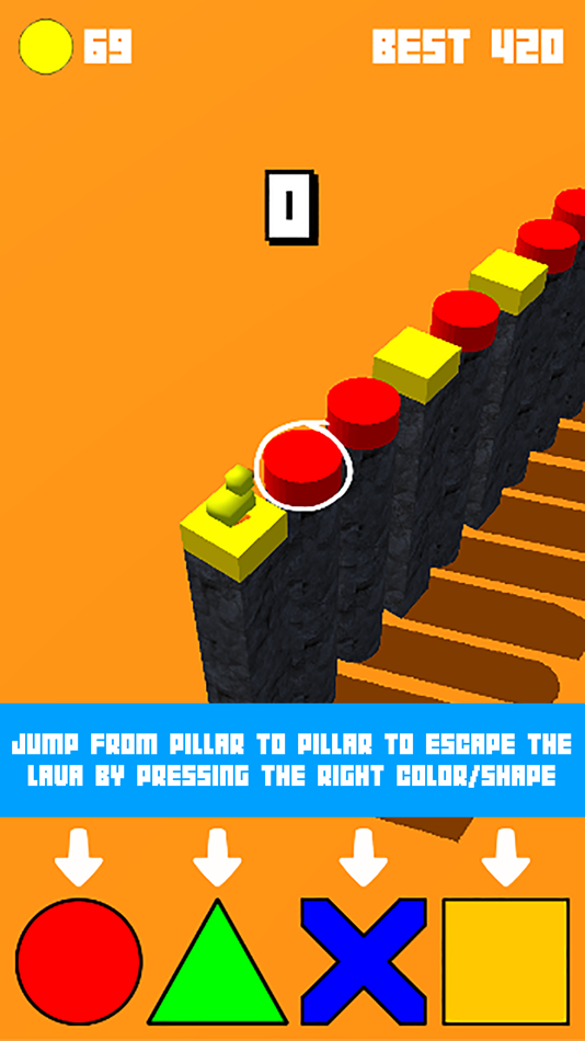 #1. Lava Jumper: The Floor is Lava (iOS) Podle: Jeffrey Koers