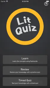 Literary Analysis Quiz screenshot #1 for iPhone