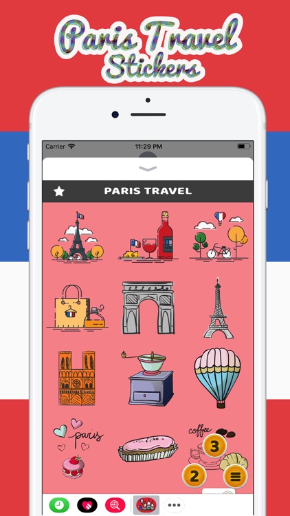 Paris Travel Stickers