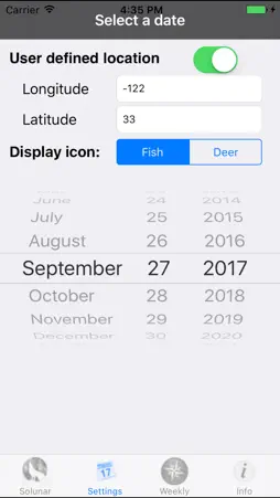 Solunar Table screenshot 5