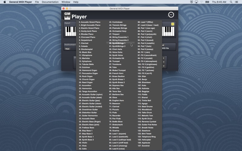 Screenshot #3 pour General MIDI Player