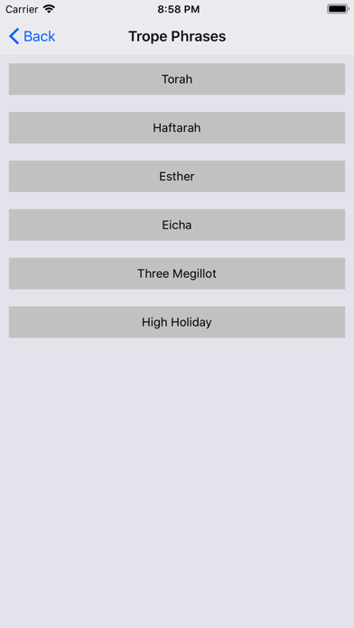 PocketTorah Trope iPhone screenshot 2 - Education app