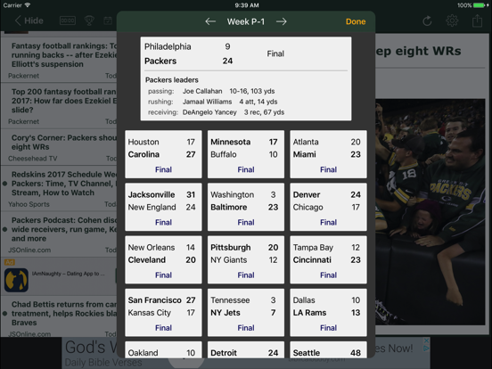 Screenshot #5 pour Football News - Packers