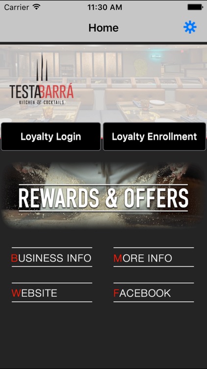 Testa Barra Rewards