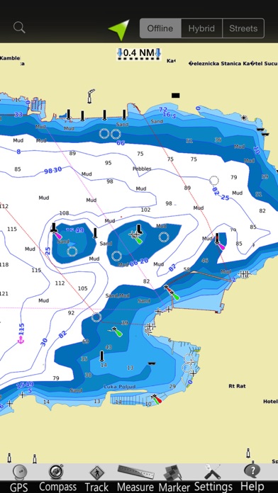 Screenshot #3 pour Croatie GPS Cartes Nautiques