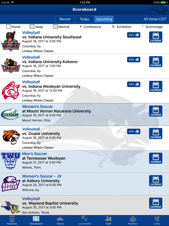 Screenshot #6 pour Lindsey Wilson Blue Raiders