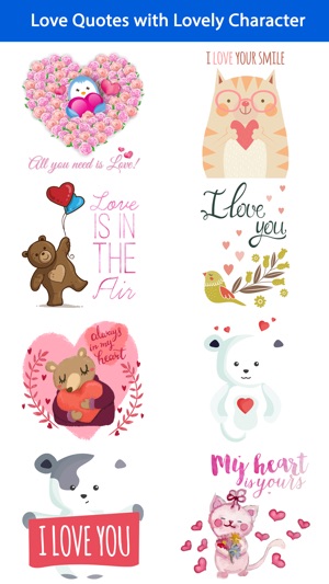 Love Quotes with Lovely & Cute Animal Character(圖1)-速報App