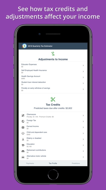 2018 Quarterly Tax Estimator screenshot-3