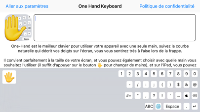 Screenshot #3 pour One-Hand Keyboard