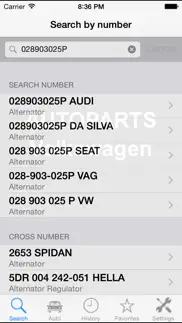 autoparts for volkswagen iphone screenshot 1