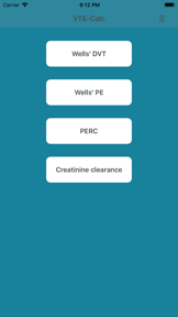 VTE Calc screenshot
