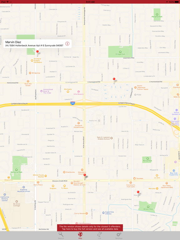Screenshot #5 pour Sex Offenders Search Lite