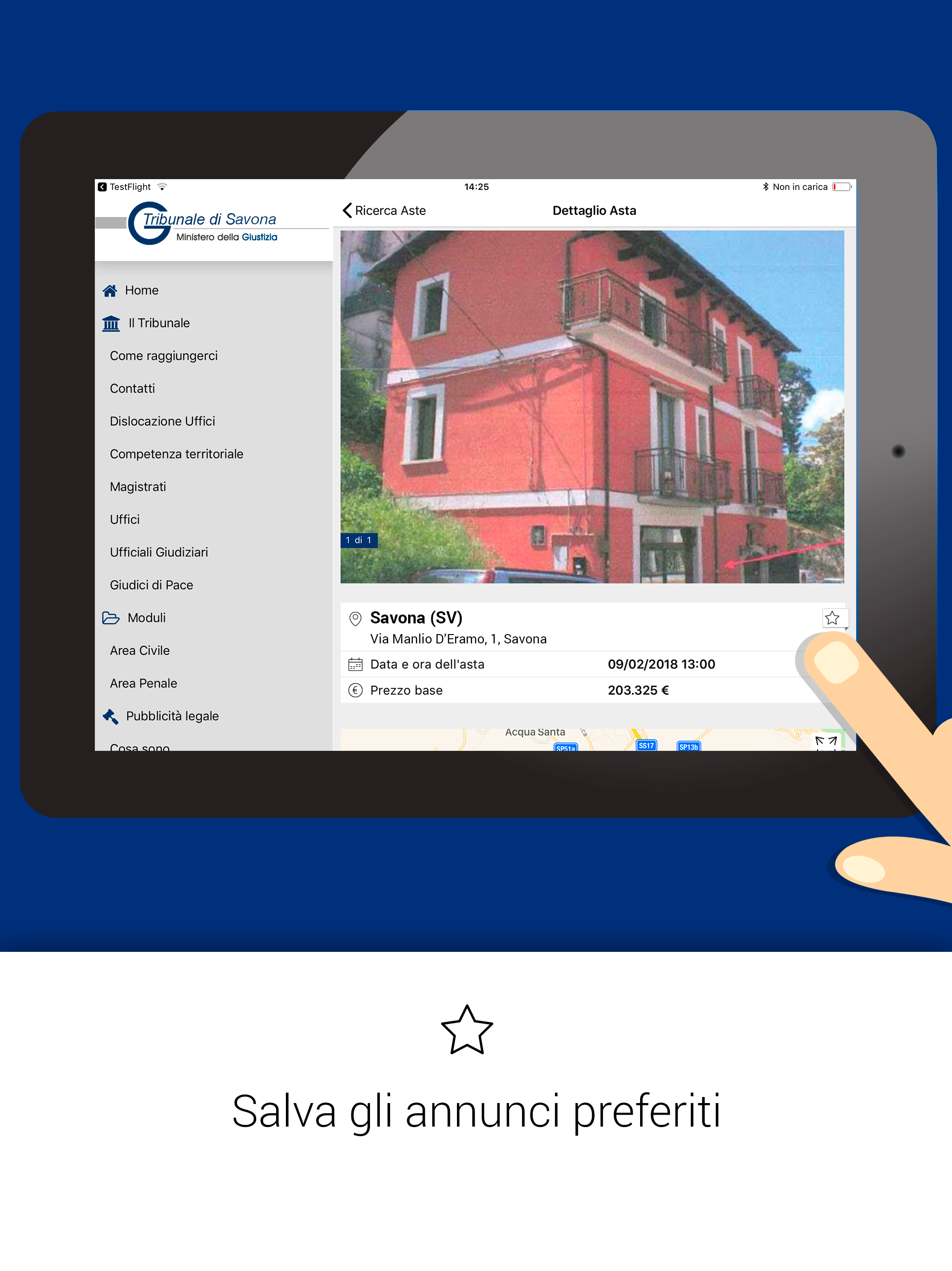 Tribunale Savona screenshot 7