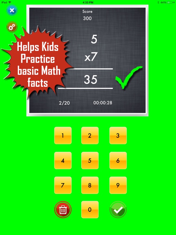 My Math App - Flashcards iPad screenshot