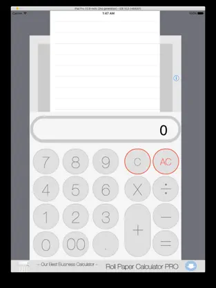 Screenshot 1 calculadora con papel enrollado Lite iphone