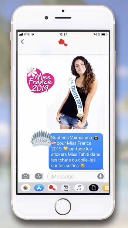 Tahiti Stickers for iMessage screenshot-4