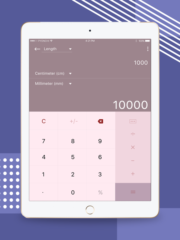 Calculator - Unit Converter iPad screenshot 6 - Utilities app
